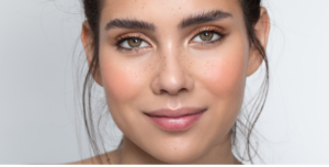 Lady with minimal make-up, natural look